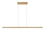 Lineal 1.2m Linear Pendant With Mesh Pattern Diffuser, 38W LED, 3000K, 5150lm, Painted Gold, 3yrs Warranty