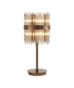 Cucine Glass Rod Table Lamp, 6 Light G9, Painted Matt Bronze/Cognac