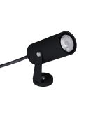 Logan Ground/Wall Light, 1 x 6W LED, 3000K, 525lm, 36º, IP65, c/w 2m Cable, Black, 3yrs Warranty