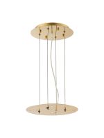 Lowan 29cm, 3m French Gold/Painted Gold, Suspension Plate c/w Power Cable For Lowering Flush Fittings,  Max Load 20kg (ONLY TESTED FOR OUR PRODUCTS)