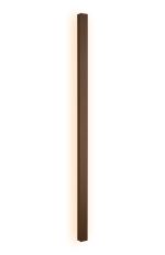 Spire 1.4m Wall Lamp, 28W LED, 3000K, 600lm, IP65, Dark Brown, 3yrs Warranty