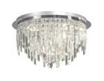 Maddison 45cm Ceiling Round 6 Light G9 Polished Chrome/Crystal