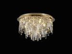 Maddison 45cm Ceiling Round 6 Light G9 French Gold/Crystal