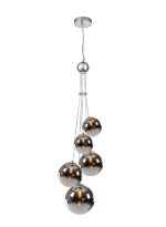 Parmingiano 48cm Cluster Pendant, 5 x G9, Polished Chrome/Chrome