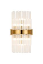 Modus 8 Light G9, Wall Light, Brass / Clear
