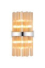 Modus 8 Light G9, Wall Light, Polished Nickel / Amber