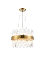 Modus 40cm 10 Light G9, Pendant Round, Brass / Clear