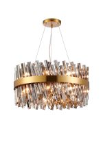 Modus 60cm 18 Light G9, Pendant Round, Brass / Smoke Item Weight: 16.81kg
