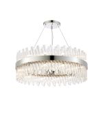 Modus 80cm 24 Light G9, Pendant Round, Polished Nickel / Clear Item Weight: 23.13kg