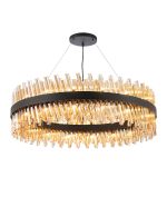 Modus 1m 32 Light G9, Pendant Round, Satin Black / Amber Item Weight: 29.51kg