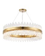 Modus 1m 32 Light G9, Pendant Round, Brass / Clear Item Weight: 29.51kg