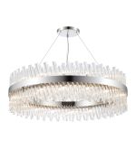 Modus 1m 32 Light G9, Pendant Round, Polished Nickel / Clear Item Weight: 29.51kg