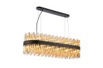 Modus 1m 24 Light G9, Pendant Oblong, Satin Black / Amber Item Weight: 22.65kg
