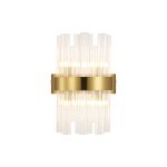 Modus 4 Light G9, Wall Light, Brass / Clear