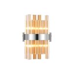 Modus 4 Light G9, Wall Light, Polished Nickel / Amber