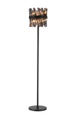 Modus 8 Light G9, Floor Lamp, Satin Black / Smoke