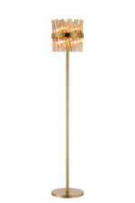 Modus 8 Light G9, Floor Lamp, Brass / Amber