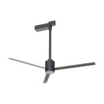 Monkey 3 Circuit Track, Ceiling Fan (No Light) With Built-In 12W DC Motor, Black, 5yrs Warranty