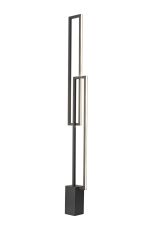 Mural Floor Lamp, 48W LED, 3000K, 3840lm, IP20, Matt Black, 3yrs Warranty