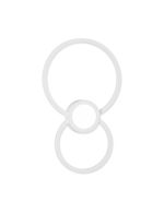 Mural Wall Lamp Circles, Dimmable, 24W, 3000K, 1440lm, White, 3yrs Warranty