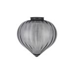 Mia 23x23cm Flower Bud Glass Shade (A) (MAY REQUIRE 88mm COLLAR FOR OTHER FIXTURES), Smoke Painted