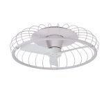 Nature 79cm 75W LED Dimmable Ceiling Light With Built-In 30W DC Fan With Single Speed Reverse, White Finish c/w Remote&APP Control, 9750lm