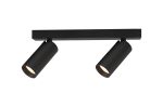 Nazare Linear 2 Light Spotlight GU10 Mini (Max 12W), Matt Black