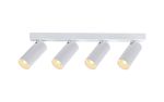 Nazare Linear 4 Light Spotlight GU10 Mini (Max 12W), Matt White