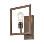 Isola Wall Lamp Front Switched (FRAME ONLY) Without Shade, 1 Light E27, Matt Bronze