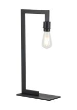 Isola Table Lamp Over Arm Without Shade, 1 Light E27, Satin Black