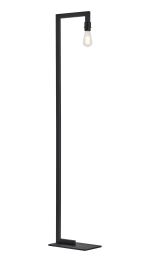 Isola Floor Lamp Over Arm Without Shade, 1 Light E27, Satin Black