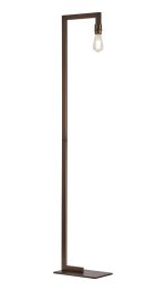 Isola Floor Lamp Over Arm Without Shade, 1 Light E27, Matt Bronze
