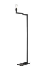Isola Swing Arm Floor Lamp, Without Shade, 1 x E27, Satin Black
