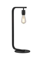 Isola Arc Table Lamp Without Shade, 1 Light E27, Satin Black