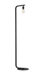 Isola Arc Floor Lamp Without Shade, 1 Light E27, Satin Black