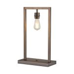 Isola Table Lamp Without Shade, 1 Light E27, Matt Bronze