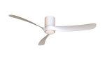 Nemo II L 1.3m 19W LED Dimmable Ceiling Light With Built-In 32W DC Fan, 3000-5000K Remote Control, 3800lm, White, 5yrs Warranty