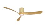 Nemo II L 1.3m 19W LED Dimmable Ceiling Light With Built-In 32W DC Fan, 3000-5000K Remote Control, 3800lm, Wood/White Ceramic, 5yrs Warranty