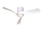 Nemo S 97cm 24W LED Dimmable Ceiling Light With Built-In 30W DC Fan, 2700-5000K Remote Control, 3200lm, White, 5yrs Wty