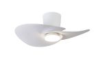 Nenufar 74 x 44cm 18W LED Dimmable Ceiling Light With Built-In 30W DC Fan, 3000-5000K Remote Control, 3600lm, White, 5yrs Warranty