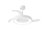 Niseko Fan M 49cm 50W LED Dimmable Ceiling Light With Built-In 30W DC Fan, 2700-5000K Remote Control, 5500lm, White, 5yrs Wty