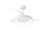 Niseko Fan S 40cm 45W LED Dimmable Ceiling Light With Built-In 25W DC Fan, 2700-5000K Remote Control, 5000lm, White, 5yrs Wty
