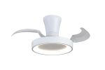 Niseko Fan XS 33cm 25W LED Dimmable Ceiling Light With Built-In 25W DC Fan, 2700-5000K Remote Control, 2500lm, White, 5yrs Wty