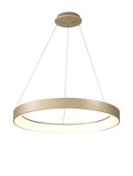 Niseko II Ring Pendant 65cm 50W LED, 2700K-5000K Tuneable, 3760lm, Remote Control & APP, Gold, 3yrs Warranty