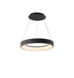 Niseko II Ring Pendant 38cm 30W LED, 2700K-5000K Tuneable, 2250lm, Remote Control & APP, Black, 3yrs Warranty