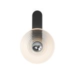 Biento Wall Lamp, 1 x 7W LED, 3000K, 426lm, Satin Black/Clear/Chrome, 3yrs Warranty