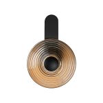 Biento Wall Lamp, 1 x 7W LED, 3000K, 426lm, Satin Black/Smoke, 3yrs Warranty