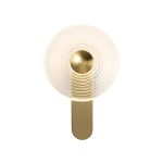 Biento Wall Lamp, 1 x 7W LED, 3000K, 426lm, Brass/Clear, 3yrs Warranty