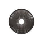 Biento 20cm Round Ripple Glass Shade (A), Smoke