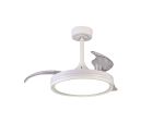 North 40W LED Dimmable White/RGB Ceiling Light With Built-In 28W DC Fan With Single Speed Reverse, Remote 3000-6500K, 4200lm, White, 5yrs Wty